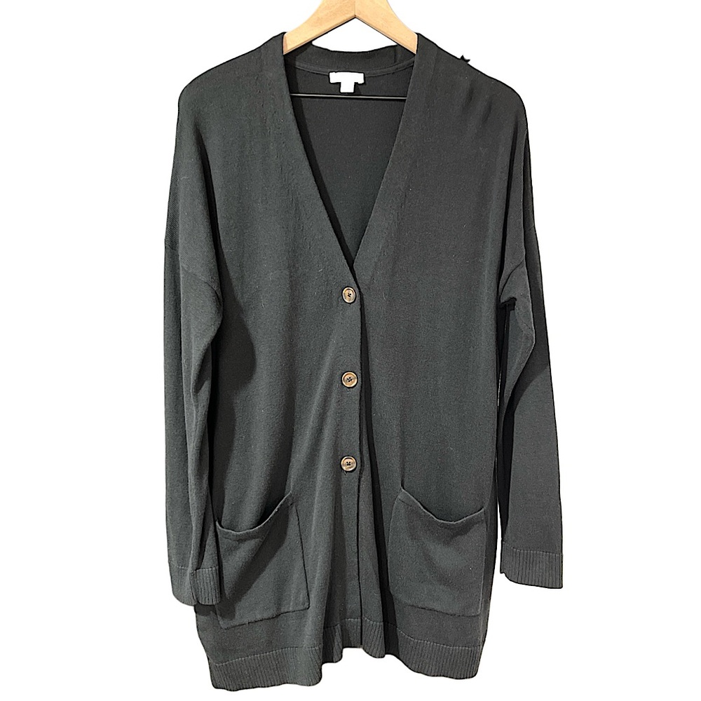 J.Jill | Open Pocket Button Lightweight Cardigan